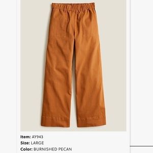 J. Crew wide-leg chino pants